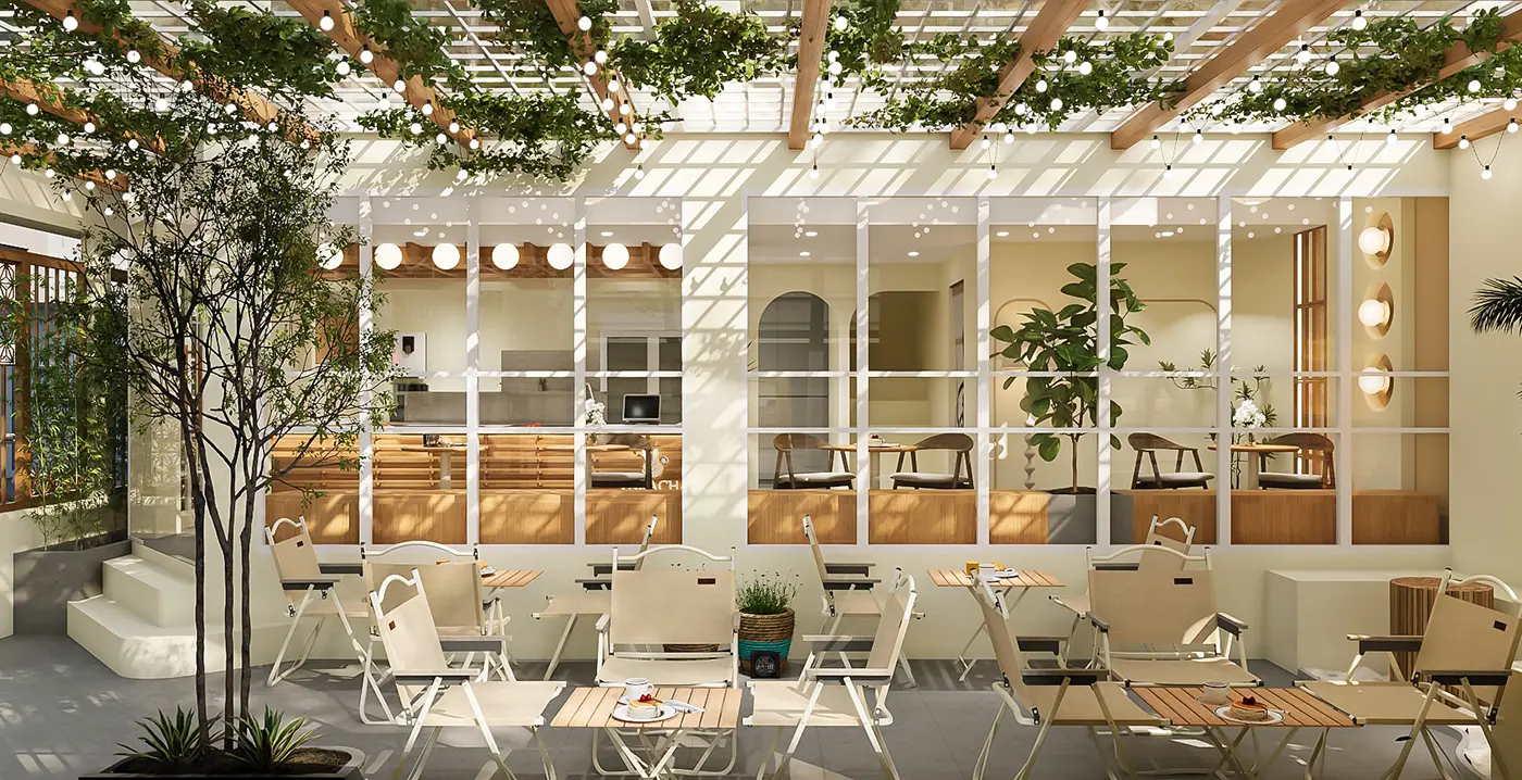 Cách bố trí bàn ghế khoa học tối ưu diện tích quán cafe.