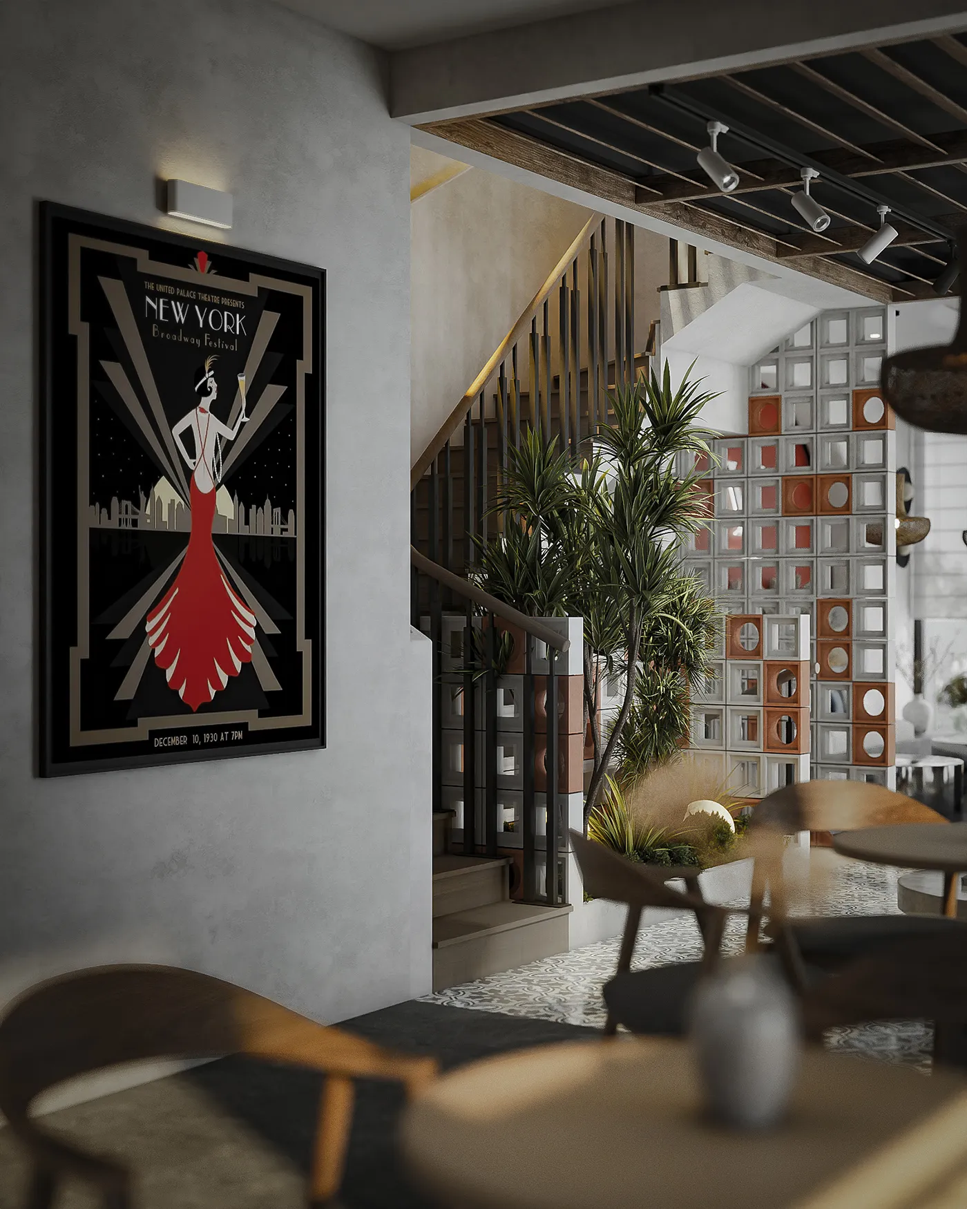 Góc check-in ấn tượng tại quán cà phê sân vườn độc đáo do Nắng Decor thiết kế