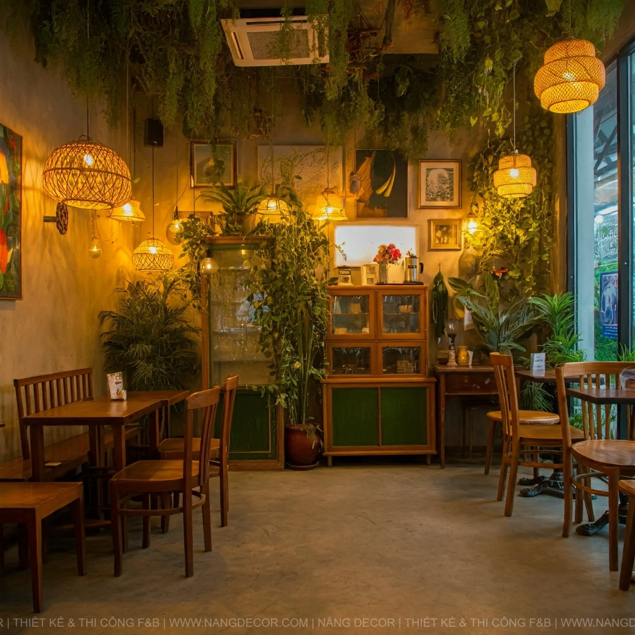 Bản vẽ phối cảnh 3D cho dự án thiết kế quán cafe chuyên nghiệp.