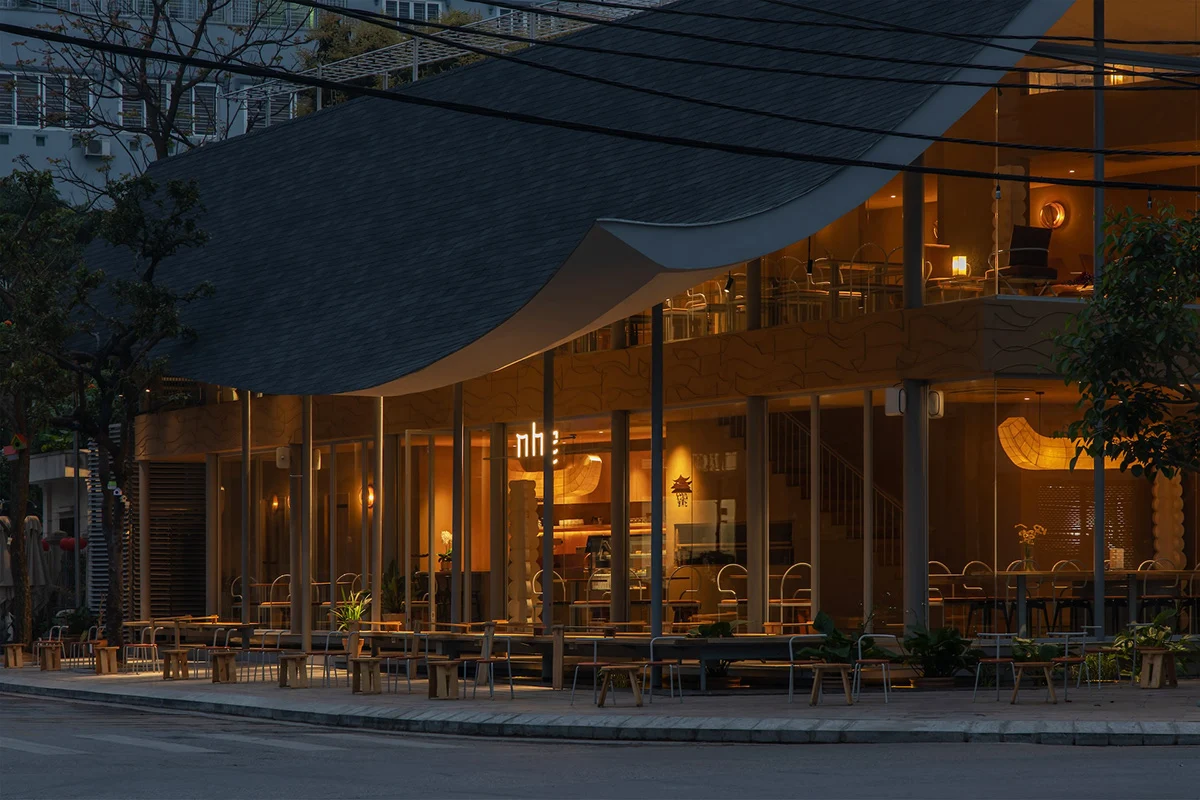 Thiết kế quầy bar quán cafe take away phong cách tối giản hiện đại.